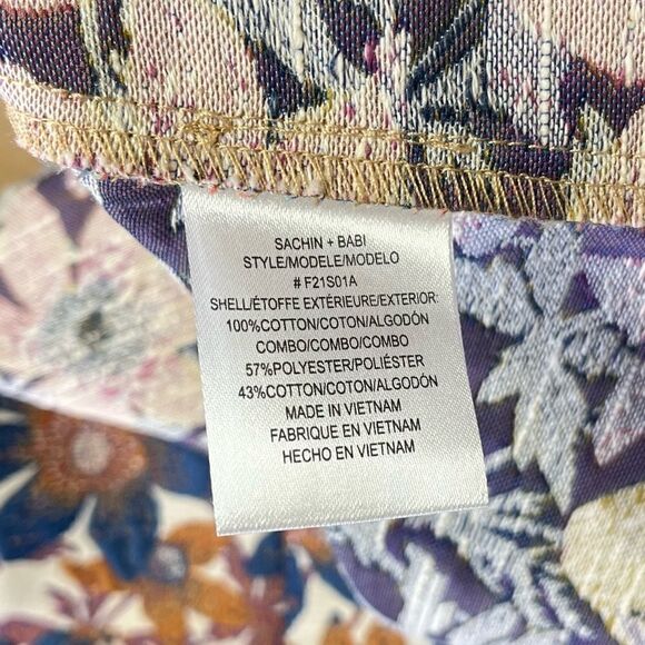 NEW Sachin + Babi Tan and Floral Jacquard Maxi Skirt Size 12 - Picture 10 of 14